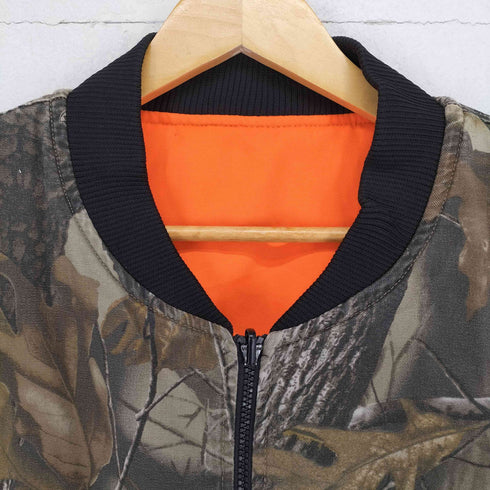 NORTH AMERICAN HUNTING CLUB リアルツリーカモ リバーシブル中綿ベスト レスキューオレンジ メンズ
