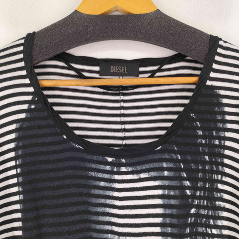 ディーゼル DIESEL プリントボーダーワンピース レディース XS
