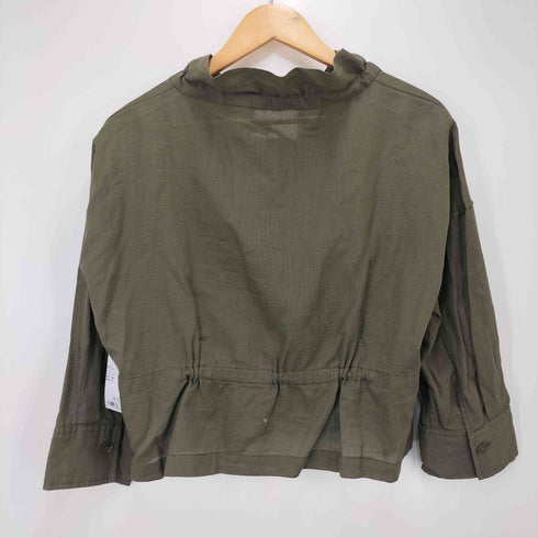 マカフィー MACPHEE 23SS コットンリネンパナマクロス ネックギャザージャケット レディース JPN:36