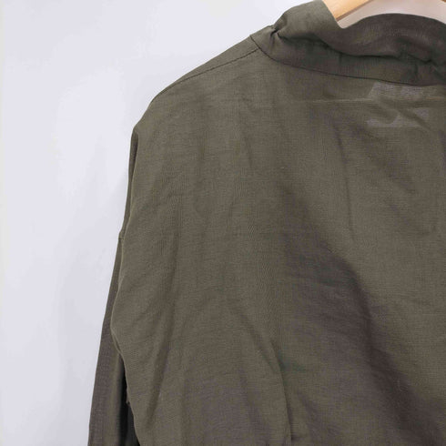 マカフィー MACPHEE 23SS コットンリネンパナマクロス ネックギャザージャケット レディース JPN:36