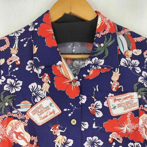 feel uneasy have アロハシャツ レディース M