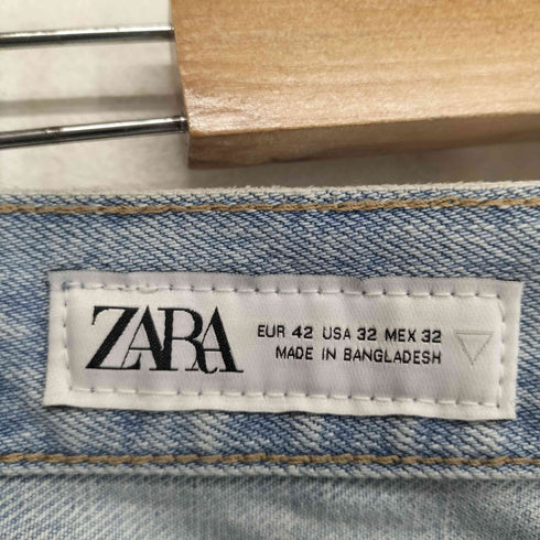 ザラ ZARA ワイドデニムクロップドパンツ メンズ 32