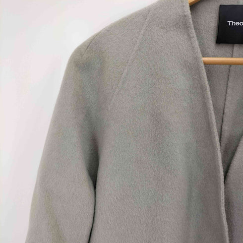 セオリー theory ウールカシミヤ Clean robe coat in Double-Face レディース M
