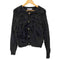 ザラ ZARA ノーカラー フェイクファーカーディガン レディース import:S