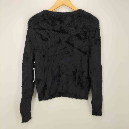 ザラ ZARA ノーカラー フェイクファーカーディガン レディース import:S