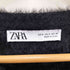 ザラ ZARA ノーカラー フェイクファーカーディガン レディース import:S