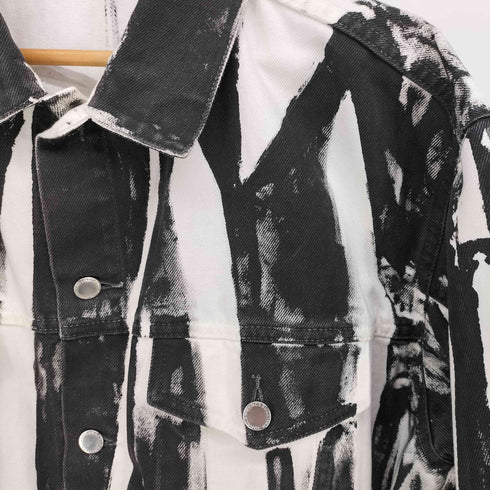 ジョンローレンスサリバン JOHN LAWRENCE SULLIVAN 21AW WRINKLE PRINT DENIM JACKET メンズ JPN:48