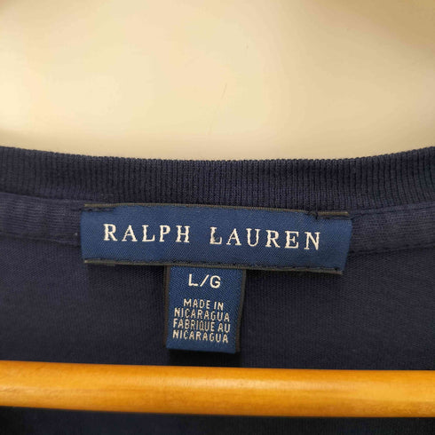 ラルフローレン RALPH LAUREN Vネック ポニー刺繍 半袖Tシャツ レディース L/G