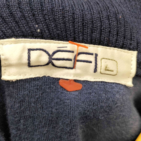 DEFI 00s ロゴパッチ 切替 ベロアブルゾン メンズ L