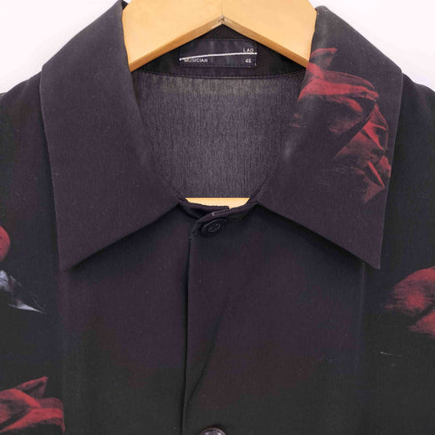ラッドミュージシャン LAD MUSICIAN 18AW DECHINE STANDARD SHIRT INKJET ROSE PHOTO メンズ 46