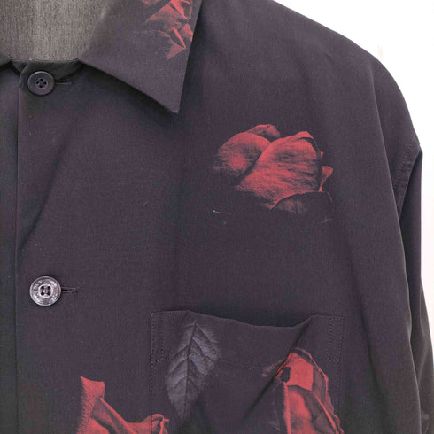 ラッドミュージシャン LAD MUSICIAN 18AW DECHINE STANDARD SHIRT INKJET ROSE PHOTO メンズ 46