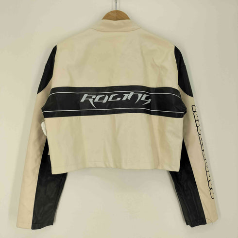 デイジー DAZY RACING CLUB 1896 レーシング クロップド シングル ライダース ジャケット レディース