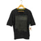 ディーゼル DIESEL ブラック デニム パッチ 切替 S/S スウェット メンズ import:M