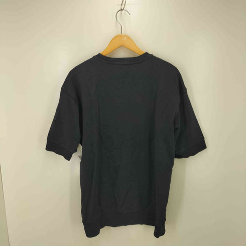 ディーゼル DIESEL ブラック デニム パッチ 切替 S/S スウェット メンズ import:M