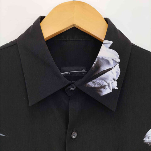 ラッドミュージシャン LAD MUSICIAN 18AW DECHINE STANDARD SHIRT INKJET ROSE PHOTO メンズ 46