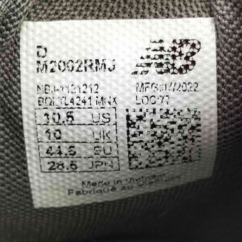 ニューバランス NEW BALANCE M2002RMJ DARK GRAY ミュール スニーカー メンズ JPN:28.5