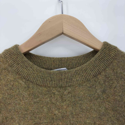 バーバリーズ BURBERRYS 90S リーフ ロゴ刺繍 チェーンニット セーター レディース 40