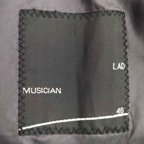 ラッドミュージシャン LAD MUSICIAN ヘリンボーンツイル 3Bテーラードジャケット メンズ 46