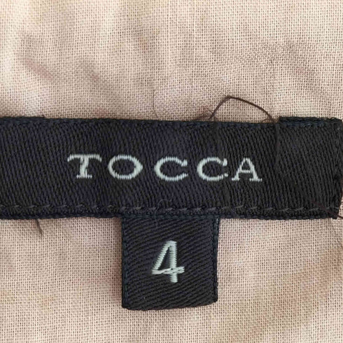 トッカ TOCCA ひざ丈 立体刺繍 ノースリーブワンピース レディース 4