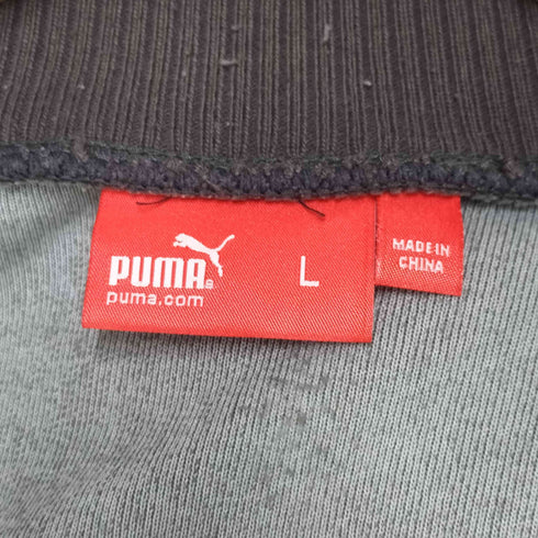 プーマ PUMA ロゴ刺繍 サイドライン ベロア トラックジャケット メンズ import:L