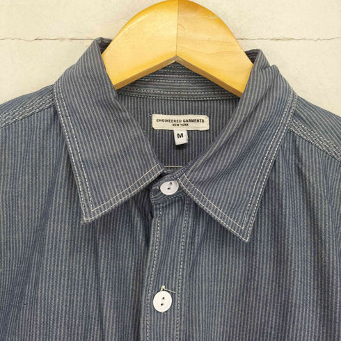 エンジニアードガーメンツ Engineered Garments ヒッコリー柄デザインポケットシャツ メンズ JPN:M