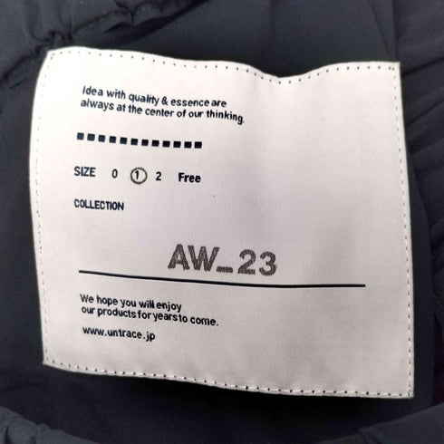 アントレース UNTRACE 23AW WATER REPELLENT TAPERED STRETCH TRACK PANTS メンズ JPN:1