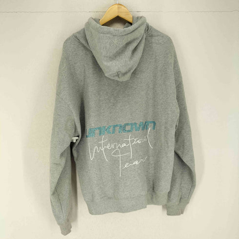 アンノウンロンドン UNKNOWN LONDON ロゴラインストーンプルオーバーパーカー メンズ JPN:XL