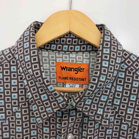 ラングラー Wrangler Flame Resistant 総柄 ウエスタンシャツ メンズ XXL-TAL