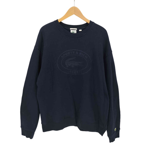 スポーティーアンドリッチ SPORTY& RICH Embroidered Sweatshirt エンボスロゴ スウェット シャツ メンズ import:L