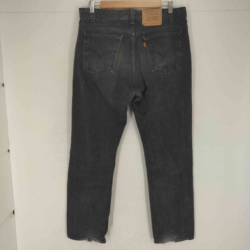リーバイス Levis 505 REGULAR FIT STRAIGHT LEG オレンジタブ ブラックデニム メンズ 36/30