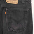 リーバイス Levis 505 REGULAR FIT STRAIGHT LEG オレンジタブ ブラックデニム メンズ 36/30