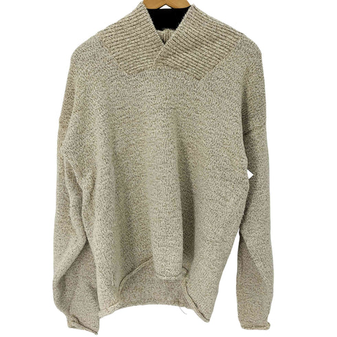 コールドウォータークリーク Coldwater Creek MADE IN USA ショールカラーコットンニット メンズ import:M
