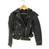 ザラ ZARA フーデッドスタッズライダースジャケット レディース 28
