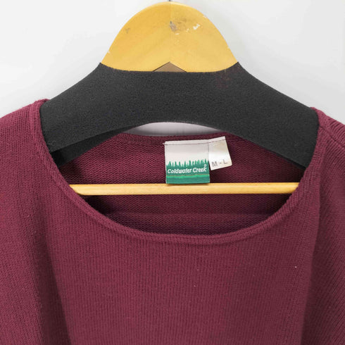 コールドウォータークリーク Coldwater Creek 90S ボートネックニット メンズ M-L