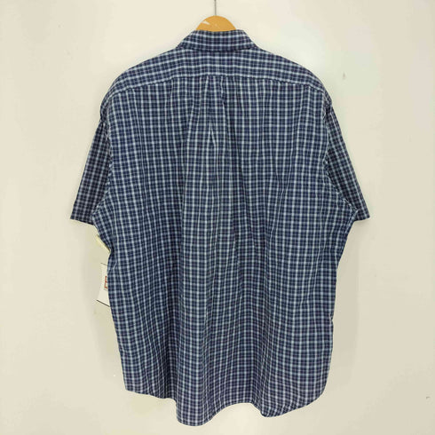 ラルフローレン RALPH LAUREN 90s BLAKE ポニー刺繍 ボタンダウン 半袖チェックシャツ メンズ import:XL