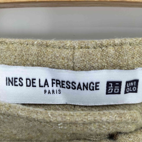 ユニクロイネスドラフレサンジュ UNIQLO INES DE LA FRESSANGE ウールリネンブレンドワイドパンツ レディース 6