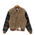 Paris Sport Club ニット切替 エルボーパッチ レザージャケット メンズ import:M