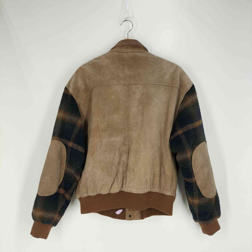 Paris Sport Club ニット切替 エルボーパッチ レザージャケット メンズ import:M