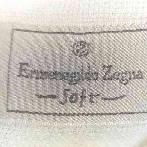 エルメネジルドゼニア Ermenegildo Zegna スペイン製 リネン100 半袖ボタンダウンシャツ メンズ XL