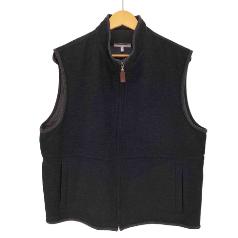 エルメネジルドゼニア Ermenegildo Zegna イタリア製 ウールカシミヤ ジップアップベスト メンズ import:L