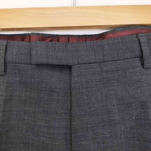 ヒューゴボス HUGO BOSS センタープレス ワイド テーパードウールスラックス メンズ 38R