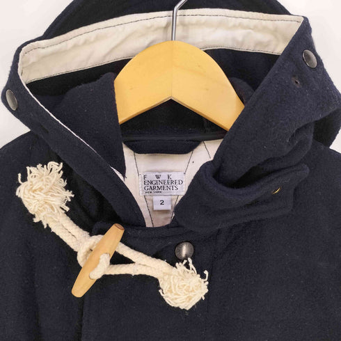 エフダブリューケーエンジニアードガーメンツ FWK engineered garments USA製 フーデッド ウール ダッフルコート レディース JPN:2