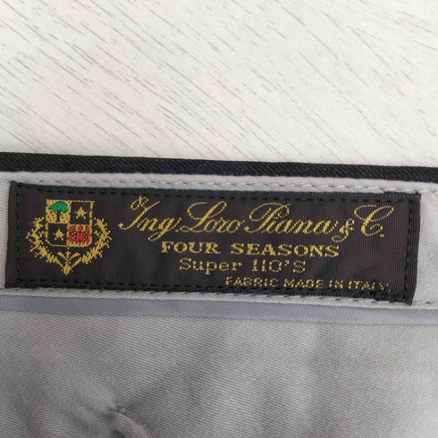 ロロピアーナ Loro Piana 2タック ウールワイドスラックス メンズ ウエスト:100 チェスト:110