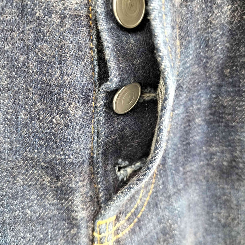 ヤエカ YAECA 別注 STUDY 40DENIM インディゴ ボタンフライ テーパード デニム パンツ レディース 30