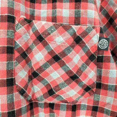 HEX ANTI STYLE SKATE ROCK? プリント S/S チェック シャツ メンズ JPN:L