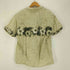 90S Blue Hawaii ハイビスカス 花柄 開襟 オープンカラー アロハシャツ メンズ import:XL