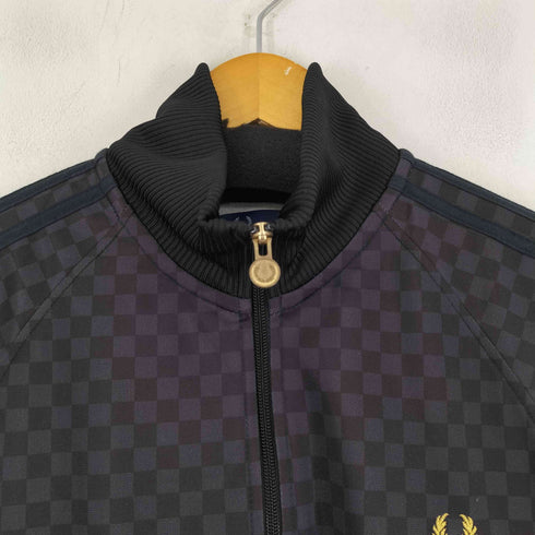 フレッドペリー FRED PERRY ブロックチェックトラックジャケット メンズ M