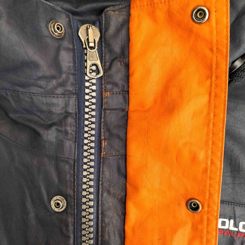 ポロスポーツラルフローレン POLO SPORT RALPH LAUREN コーティングコットン レインジャケット フード2WAY メンズ import:L