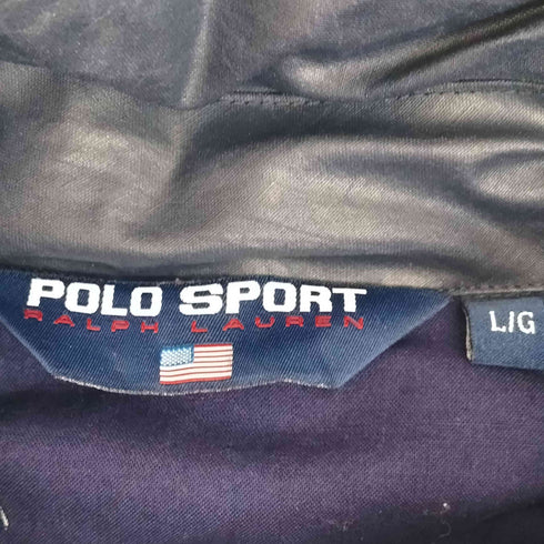 ポロスポーツラルフローレン POLO SPORT RALPH LAUREN コーティングコットン レインジャケット フード2WAY メンズ import:L