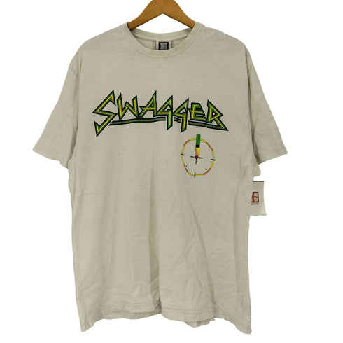 スワッガーバイエスダブリュージー SWAGGER by SWG イナズマ ロゴ プリント S/S Tシャツ メンズ X